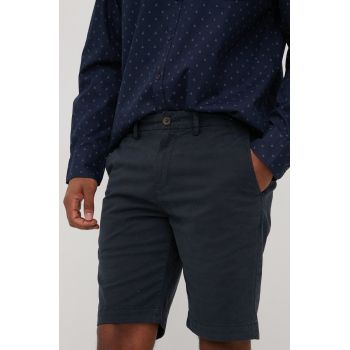 Superdry pantaloni scurti barbati, culoarea albastru marin de firma originali
