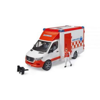 Bruder - ambulanta mercedes benz cu sofer si sirena 02676 Bruder