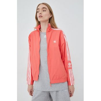 adidas Originals bluza Adicolor HF7461 femei, culoarea roz, neted