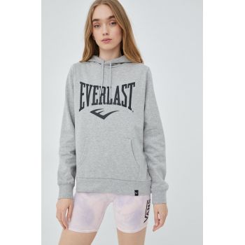 Everlast bluza femei, culoarea gri, melanj