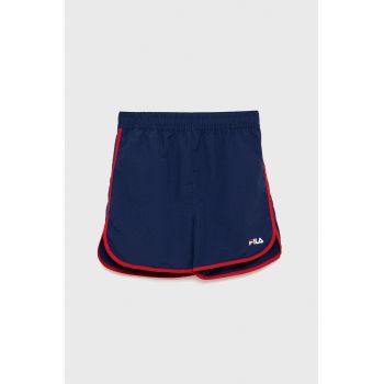 Fila pantaloni scurti de baie copii culoarea albastru marin de firma originali