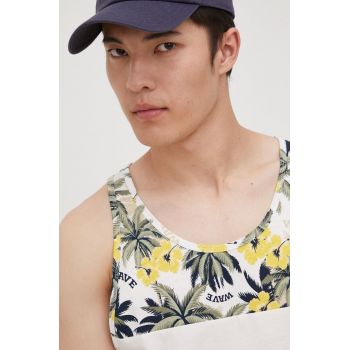 Jack & Jones tricou din bumbac culoarea bej