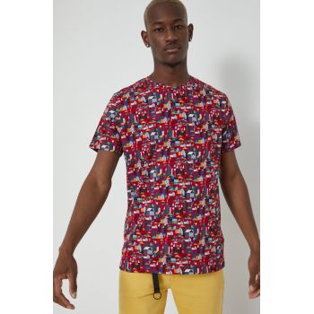 Medicine tricou din bumbac culoarea portocaliu, cu imprimeu