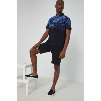 Medicine tricou polo barbati, culoarea negru, modelator