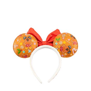 Ginger bread bow heart headband