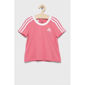 adidas Performance tricou de bumbac pentru copii HC0087 culoarea violet