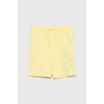 GAP pantaloni scurti copii culoarea galben, de firma originali