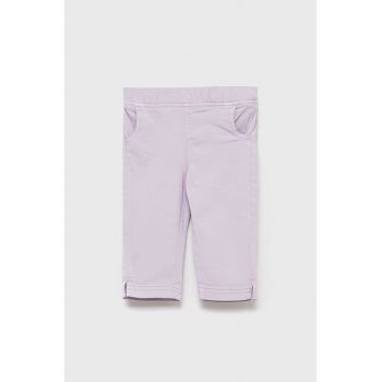 Tom Tailor pantaloni copii culoarea violet, neted