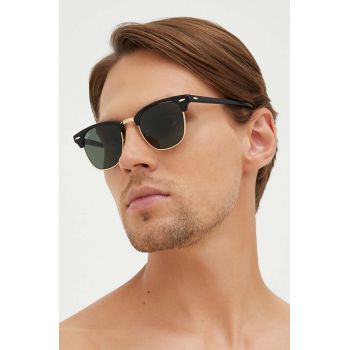 Ray-Ban ochelari de soare bărbați, culoarea negru de firma originali