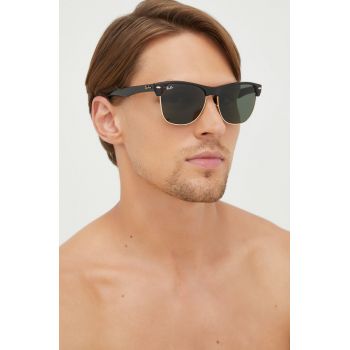 Ray-Ban ochelari de soare bărbați, culoarea negru de firma originali