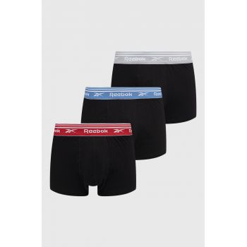 Reebok boxeri F8389 (3-pack) barbati, culoarea negru