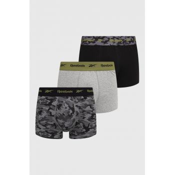 Reebok boxeri F8401 (3-pack) barbati, culoarea negru