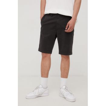 Superdry pantaloni scurti barbati, culoarea negru ieftini