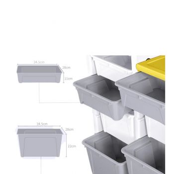 Dulap modular pentru depozitare jucarii Nichiduta 11 Storage Box Blue