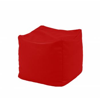 Fotoliu taburet cub teteron red pretabil si la exterior umplut cu perle polistiren ieftina