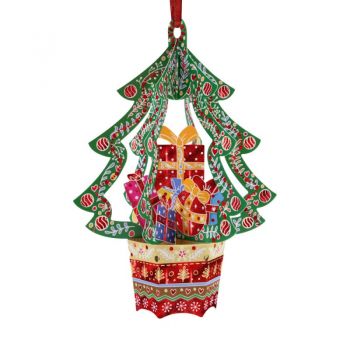 Ornament de brad Craciun Santoro Baubles Brad si cadouri