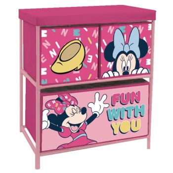 Organizator pentru jucarii cu structura metalica Minnie Mouse