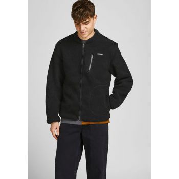 Jack & Jones - Jacheta cu fermoar si blana sherpa