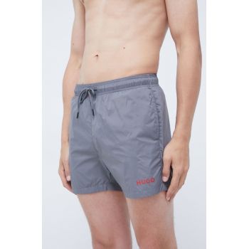 HUGO pantaloni scurți de baie culoarea gri 50469304