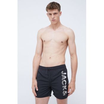 Jack & Jones pantaloni scurti de baie culoarea negru