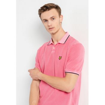Tricou polo relaxed fit din pique