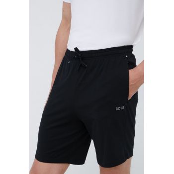 BOSS pantaloni scurti barbati, culoarea negru