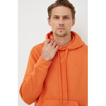 G-Star Raw bluza barbati, culoarea portocaliu, neted de firma original