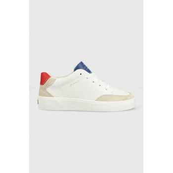 Gant sneakers din piele Lagalilly culoarea alb