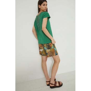 Medicine tricou din bumbac culoarea verde