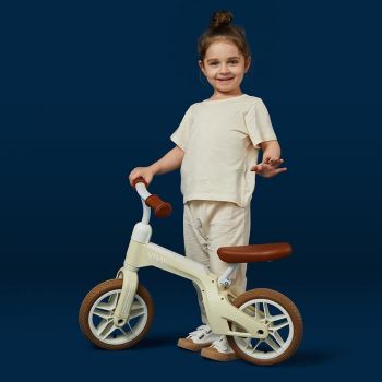 Balance bike Qplay Tech Air alb de firma originala