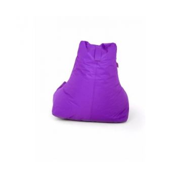 Fotoliu tip para Big Bean Bag textil umplut cu perle polistiren mov la reducere