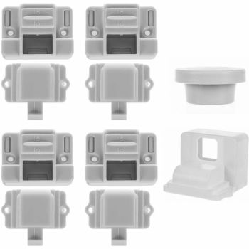Set 4 sisteme de siguranta magnetice pentru dulapuri si sertare Iso Trade MY6798