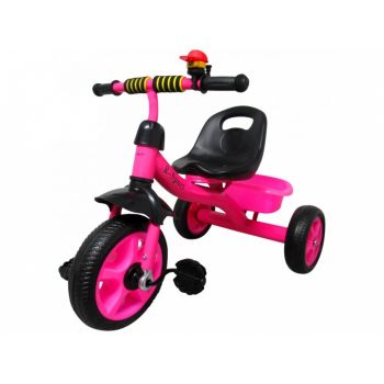 Tricicleta cu pedale R-Sport T1 roz la reducere