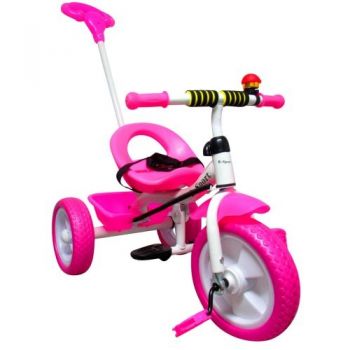 Tricicleta cu pedale R-Sport T5 roz la reducere