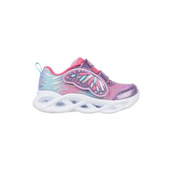 Pantofi sport cu velcro si aspect stralucitor Twisty Brights