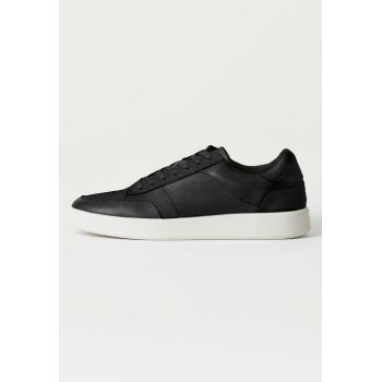 Pantofi sport de piele cu varf rotund Teo