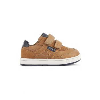 Pantofi sport low-cut de piele cu velcro