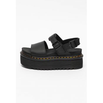 Sandale flatform din piele Voss