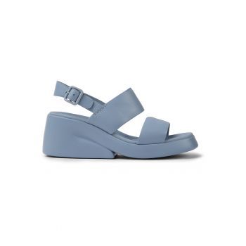 Sandale wedge de piele