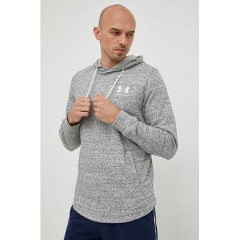 Under Armour bluza 1370401 barbati, culoarea gri, cu imprimeu