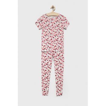 GAP pijamale de bumbac pentru copii culoarea roz, modelator