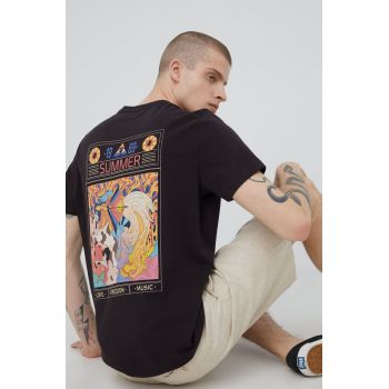 Medicine tricou din bumbac culoarea gri, cu imprimeu