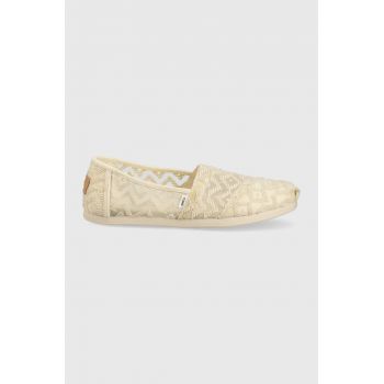 Toms espadrile Alpargata culoarea bej