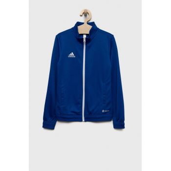 adidas Performance bluza copii culoarea albastru marin, cu imprimeu de firma original