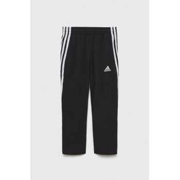 adidas Performance pantaloni de trening pentru copii culoarea negru, cu imprimeu