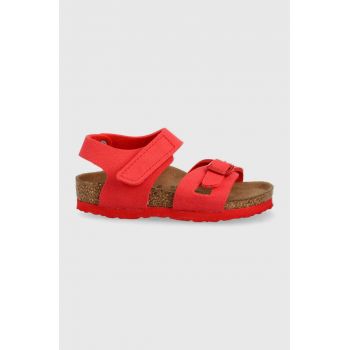 Birkenstock sandale copii culoarea rosu ieftine