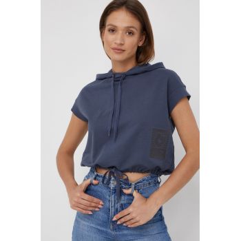 G-Star Raw vestă din bumbac femei, culoarea verde, cu imprimeu