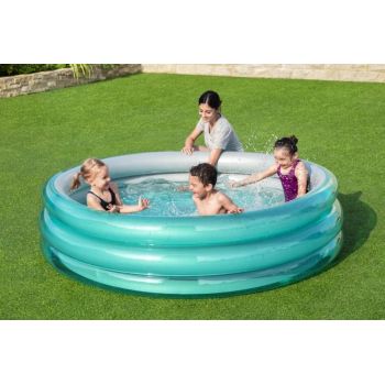 Piscina gonflabila turcoaz pentru copii 6 ani+ Bestway 51043 201 x 53 cm 937 litri ieftina