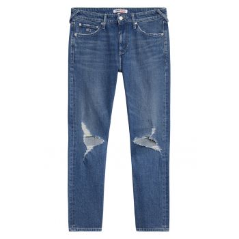 Blugi slim fit cu aspect deteriorat Scanton Y