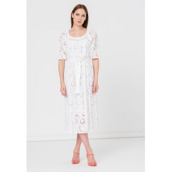 Rochie midi cu dantela Sangallo Dolara